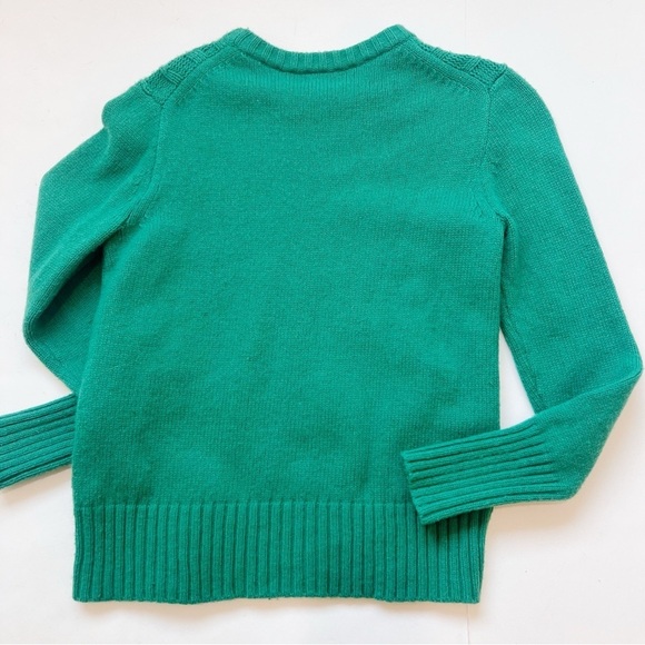 J Crew Pointelle Cable-front Pullover
Sweater Kelley Green Wool Jumper - Picture 2 of 4